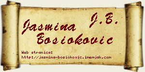 Jasmina Bosioković vizit kartica